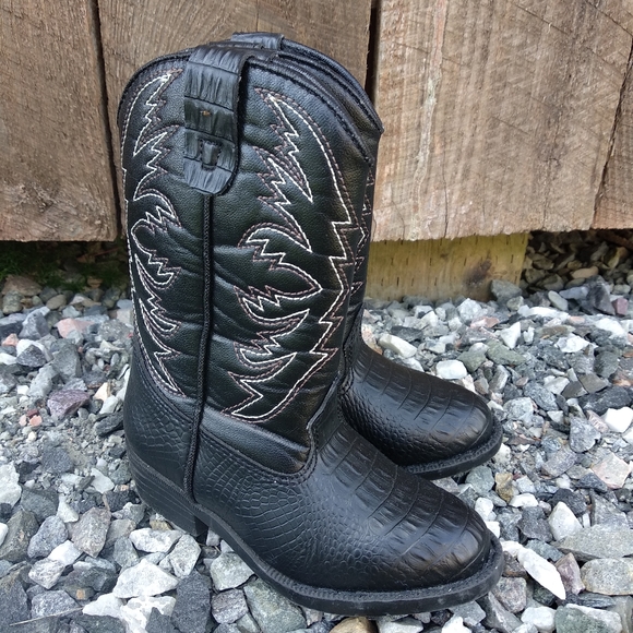 SmartFit Other - SmartFit | Toddler Size 7 Black Pull-On Cowboy Boots